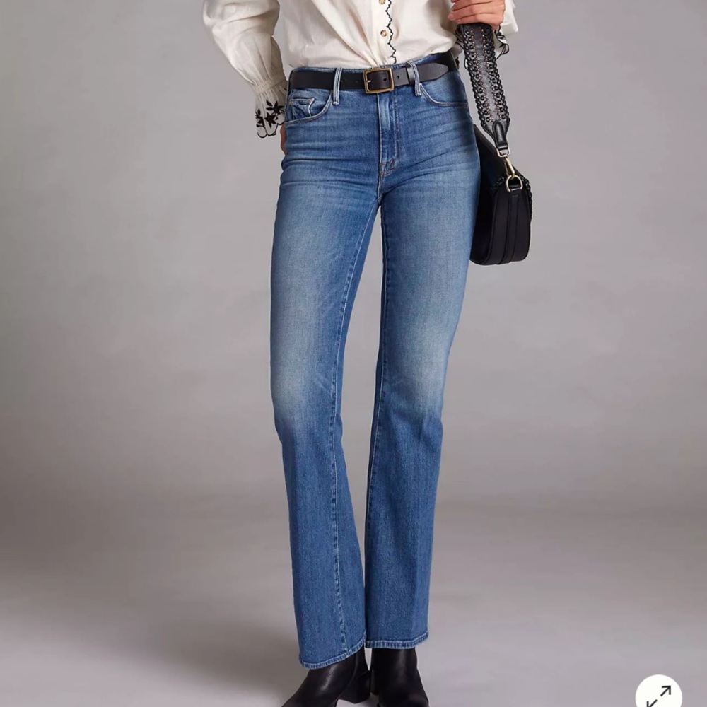 MOTHER Blue Flare & Wide Leg Jeans